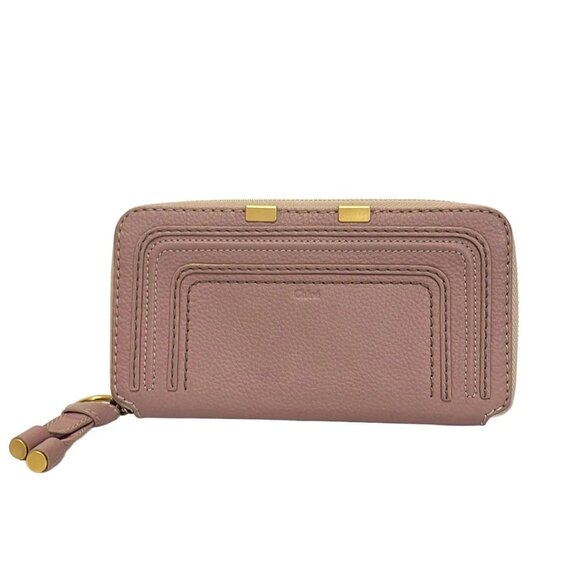 Chloe Mercy Long Zip Wallet - Pink Leather Long Wallet 128-081225 - Picture 1 of 5